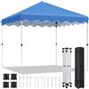 LIFERUN Gazebo 3x3,Tenda de Giardino Pop-up,Gazebi Pieghevole con Oxford 420D,Gazebo Giardino,Impermeabile,Fête Tente de Jardin Pieghevole Regolabile in Altezza,Protezione UV 50+,per Campeggio,Fête,Blu