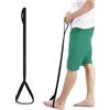 DAZZLUXE 1 cintura nera per sollevamento gambe, dispositivo di sollevamento delle gambe, aiuto per la mobilità per anziani, cintura per sollevamento piedi, aiuto per la mobilità delle gambe, supporto per il