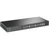 TP-Link TL-SL2428P JetStream 24-Port 10/100Mbps + 4-Port Gigabit Smart Switch with 24-Port PoE+ (24 PoE+ Ports + 4 Gigabit RJ45 Ports + 2 Combo Gigabit SFP slots, 250W, Rackmount)