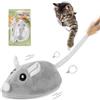 Adiwo Gatto Mouse Giocattoli Interattivi per Gatti con Topo, Giocattolo Elettrico con Coda Pelosa, Ricaricabili USB, per Interni, Animali Domestici