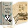 LIVAIA Stuzzicadenti di Legno: 1000x stuzzicadenti di bambù di Prima qualità per Una Delicata Cura dei Denti - Stuzzicadenti di Legno in bambù pere l'artigianato - Utili aiutanti Domestici