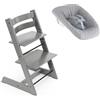 Stokke Promo Tripp Trapp Storm Grey con Newborn