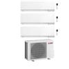 Mitsubishi Climatizzatore Trial Split Kirigamine Zen MSZ-EF Bianco 12+15+15 con MXZ-3F68VF Inverter R32 WiFi Classe A++ ,