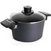 Woll 120dpsl Diamond Lite - Casseruola in ghisa con 2 maniglie laterali e coperchio in vetro in una scatola, diametro 20 cm, altezza 11,5 cm, 3 litri