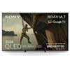 Sony Smart TV 75" 4K UHD QLED Mini LED Android Classe D Wi-Fi Nero K75XR70PAEP