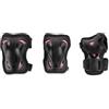 Rollerblade SKATE GEAR W 3 PACK, Set di protezioni per pattini in linea, nero/lampone, S, donna