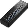 Amazon Basics Hub USB-A 3.1 con alimentatore - 65 W (20 V/3,25 A), Hub a 10 porte, Nero