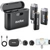 Godox microfono WES2 Kit2 Transmitter Receiver Wireless