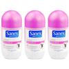 Sanex - Deodorante Dermo Invisible roll on, confezione da 3 pezzi x 50 ml