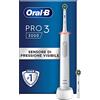 Oral-B Spazzolino Elettrico Ricaricabile Pro Series 3 Bianco, 2 Testine di Ricambio. 1 Spazzolino