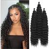 Xerteam 24 Inch 3 Packs Deep Wave Crochet Hair, Soft Ocean Wave Braiding Crochet Hair For Boho Braids,Goddess Box Braid, Twist Crochet Hair Soft Synthetic Deep Wave Curly Braiding Hair Extensions for Women
