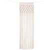 CLKE Tenda macramè, in macramè, per porta in macramè, arazzo da parete, in tessuto bohémien, fatta a mano, per sfondo di matrimonio, finestre, decorazione per la casa (74 x 203 cm)