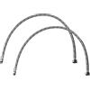 AERZETIX - Set di 2 tubi di alimentazione per miscelatore femmina 1/2'' - maschio M10 - lunghezza 800mm - tubo di collegamento/bagno/cucina - flessibile per sanitari - C51099