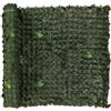 GARDEN FRIEND - FINTA SIEPE PER RECINZIONE IN PVC 1,5 X 3 M. FOGLIE DI LAURO