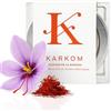 K KARKOM Zafferano 100% naturale spagnolo DOP, condimento perfetto per paella e piatti gourmet, zafferano spagnolo premium in barattolo (2 gr)