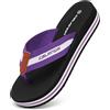 CELANDA Infradito Donna Classic Platform Flip Flop Sandali Moda Leggero Ciabatte da Spiaggia Piscina Estive Antiscivolo Pantofole all'aperto,Viola 39 EU