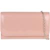 Girly Handbags Pochette semplici e lucide, verde fluo, W 20, H 12, D 7 cm (W 8, H 5, D 3 inches)