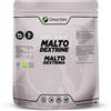 GreenTahr TO THE TOP Green Tahr Maltodestrine in Polvere di Tapioca Bio 1Kg. Integratore di Carboidrati Sportivo per Ciclismo, Fitness. Addensante Alimentare Dolcificante e Stabilizzante per Gelato, Dolci e Bibite