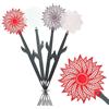moorg Set da 4 Paletta Ammazza Mosche a Forma di Fiore, Comoda Racchetta Zanzare in diversi Colori, Schiaccia Mosche per Interno o Esterno