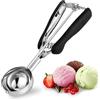 TJ POP Porzionatore Per Gelato 50mm, Cucchiaio Gelato, TJ POP Paletta Per Gelato In Acciaio Inox Con Grilletto E Manico Confortevole Per Palla Gelato, Cottura, Palla Melone