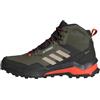 adidas Terrex AX4 Mid Gore-Tex Hiking Shoes, Uomo, Olive Strata/Wonder Beige/Core Black, 40 EU