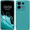 kwmobile Custodia Compatibile con Xiaomi Redmi Note 13 Pro 5G / Poco X6 5G Cover - Back Case per Smartphone in Silicone TPU - Protezione Gommata - petrolio matt