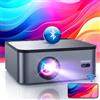Lonnovix [Auto Focus/Keystone] Lonnovix Proiettore 4K Supporto, 800ANSI, 1080P Nativo, Videoproiettore con WiFi Bluetooth 5.2, HDR10, Zoom, Gaming Proiettore Home Cinema per Telefono/TV Stick/PS5, HDMI AV USB
