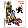 4R Quattroerre.it 6137 Adesivi Sticker Bomb Pistola, 10 x 12 cm