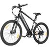 Bodywel M275 Bicicletta Elettrica, Adulti Mountain Bike Elettrico, Bicicletta elettrica da 27.5 eMTB da pendolarismo con batteria rimovibile da 36V15.6AH 7 Velocità, 70-100km (Nero)