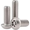 BOZONLI Viti a Macchina Torx Bulloni a Testa Tonda Viti Bulloni Inox, Vite antifurto, M6×14mm,5 pcs