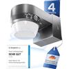 HUBER Motion 100 Rilevatore di movimento a infrarossi a 360° con 4 sensori e lente Fresnel, sensore di movimento IP65, adatto a LED, con protezione anti-strisciamento e limitazione dell'area