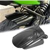 Midimttop Hugger Fender Parafango Fango Flap Splash Guard Nero Sostituzione per Versys KLE 650 KLE650 KLE 650 Accessori 2007-2024 (effetto fibra di carbonio)