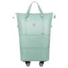 AENZA Borsa da viaggio pieghevole con grande capacità, espandibile bagaglio a mano con ruote rimovibili, borsa fitness per viaggi d'affari, borsa da viaggio per studenti, verde, 100*55*22CM