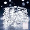 Vacoulery Luci LED a Batteria, 5M 50 LEDs Catene Luminose Luci a Stringa Micro LED Fata Ghirlanda Luminosa Impermeabile Decorative per Interni Esterni, Casa, Natale, DIY, Feste