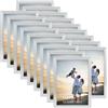 EYMPEU Cornice 13x18, Decorazione per Casa,Set 18, Colore Argento PVC
