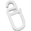 Rhsemi 150pcs Ganci Tende con Occhielli, Ganci per Anelli Tenda, Gancio di Chiusura della Tenda, Ganci Plastiche per Tende Trasparente, Accessori Tende ad Anelli, per Binari e Aste per Tende