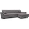 DOMO. collection Divano angolare Franzi, divano con funzione sleep, cassapanca e schienale, divano a forma di L, divano ad angolo, angolo imbottito, divano letto 279 x 170 x 81 cm (larghezza x