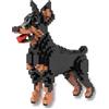 Atomic Building Kit Di Costruzione Con Mini Blocchi. Figura Di Mascotte Da Assemblare. Per Collezionisti Adulti E Bambini. Cane Dobermann/Doberman