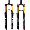 ZTZ Forcella MTB da,Ammortizzatore a Pressione dell'Aria per Forcella Anteriore,Corsa 120 mm Tubo Dritto 1 1/8,Forcella Ammortizzata ad Aria QR 9 mm x 100 mm (Bloccare Fuori, 27.5'')
