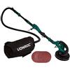 VONROC Levigatrice per muro e pareti a giraffa 1050W - Kit completo, 6 carte abrasive, tubo di aspirazione e sacco di raccolta - Cavo di 4 metri, testa girevole, impugnatura telescopica 180cm -