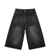 Generico Jeans Bootcut Uomo Baggy - Vita Bassa, Larghi, Tasca America, Cargo, Nero - Tuta