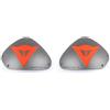 Dainese - Dets Aluminum Shoulder Plates, Protezioni Spalle Moto in Alluminio, Protezioni di Ricambio per Tuta Moto, Unisex, Aluminio/Rosso Fluo, N