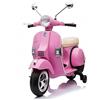 Tecnobike Shop Moto Elettrica per Bambini Ufficiale Piaggio Vespa PX 150 12V con Rotelle Sella in Pelle Ingr Mp3 Luci LED Suoni (Rosa)