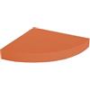 MECSAL CASALINGHI Mensola da parete muro angolare pensile scaffale triangolare sistema reggimensola a scomparsa in legno vari colori 24 * 24 * 4 cm (ARANCIONE)