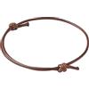 ZENSE - Bracciale regolabile in corda cerata marrone da uomo ZB0363