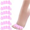 RoserRose Separatore Dita Piede-6Pezzi, 3 Coppie-Distanziatori Dita Piedi-Toe Spacer-Tutore Dita Piedi-Separa Dita Piedi-Separatori Dita Piedi-Toe Separator-Distanfix X Alluce Valgo-Raddrizza Dita Piedi (rosa)