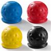 VooGenzek 4 Pezzi Tappo Gancio Traino, 50 mm Tappo di Protezione Gancio Traino in Gomma, Copertura Universale per Gancio di Traino a Sfera, per Caravan RV Trattore Rimorchio, Nero, Rosso, Giallo, Blu