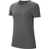 Nike Women's Team Club 20 Tee, T-Shirt Donna, Charcoal/White, L