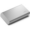 LaCie Portable SSD, 2TB, SSD esterno, USB-C, Compatibile con Iphone 15 Pro, USB 3.2 Gen 2, velocità fino a 1.050 MB/s, argento lunare, per Mac, PC e iPad, con servizi Rescue Services (STKS2000400)