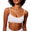DOBREVA Donna Bikini Reggiseno Superiore Girocollo Sexy Imbottito a Costine Curvy Monokini Nero 46